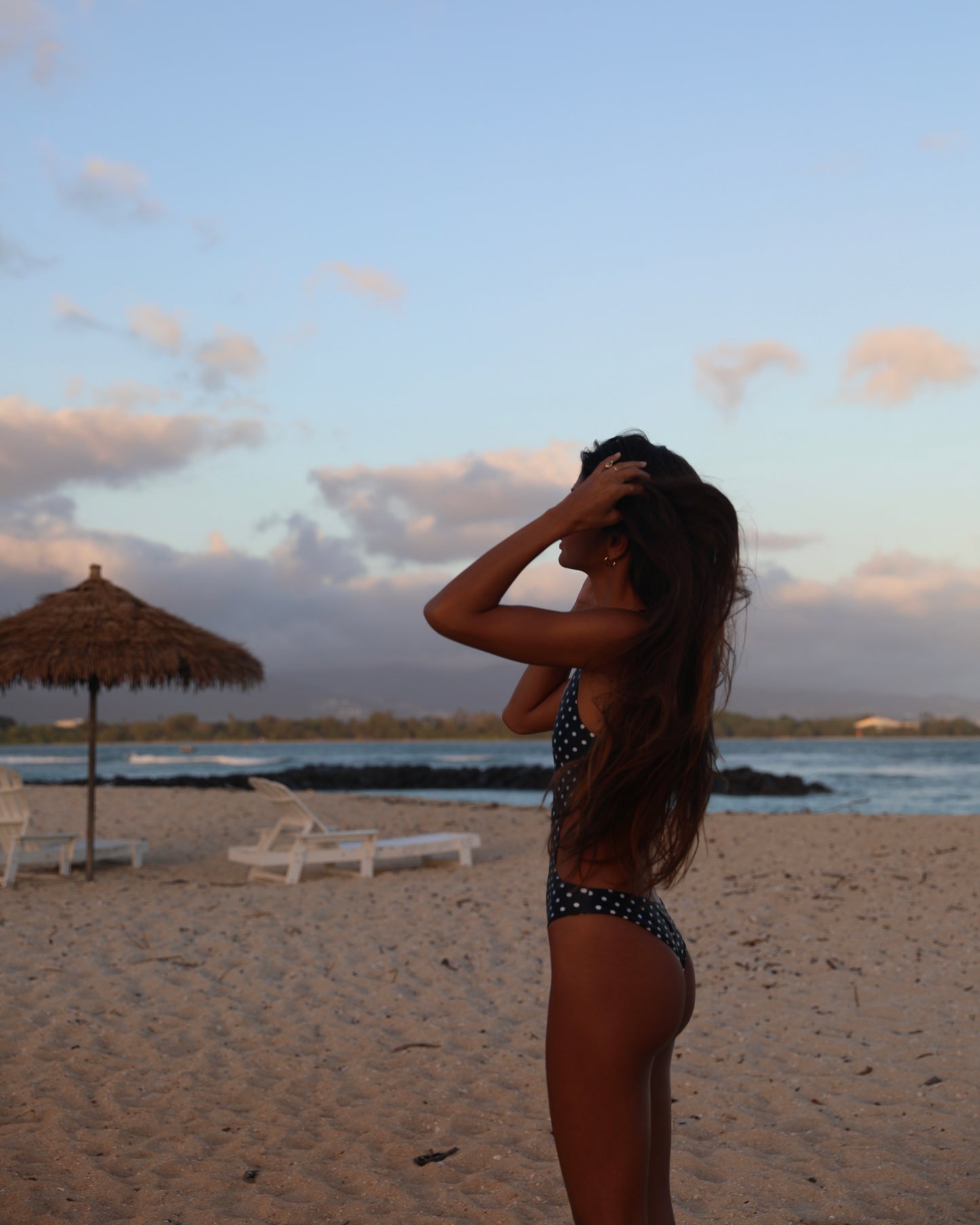 Vivian One Piece in Black Dots